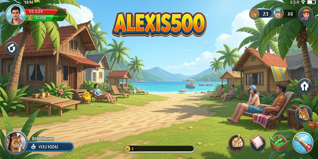 Tangkapan layar ALEXIS500 menampilkan aksi gameplay santai yang memikat.