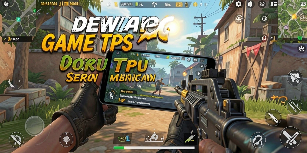 Screenshot DEWAPG menunjukkan momen seru dalam gameplay TPS.