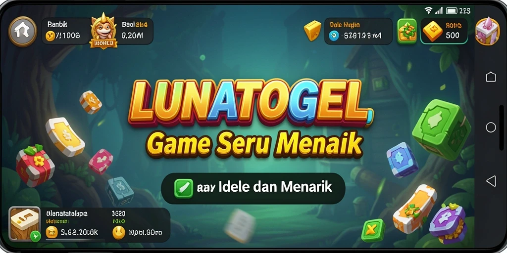Screenshot gameplay LUNATOGEL yang seru dengan elemen Idle.