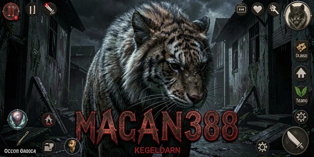 Menggambarkan gameplay seram dari MACAN388 yang menegangkan.