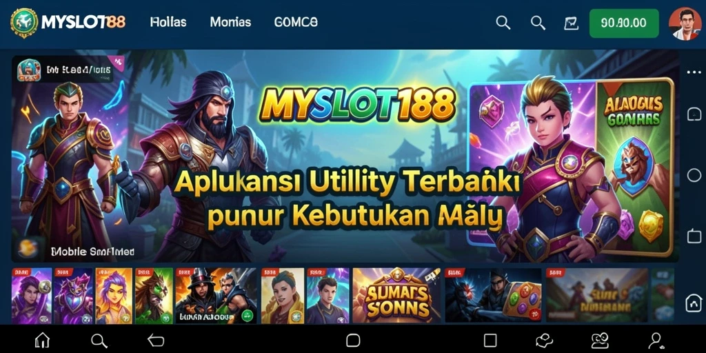 Tampilan antarmuka MYSLOT188 yang user-friendly dan intuitif.