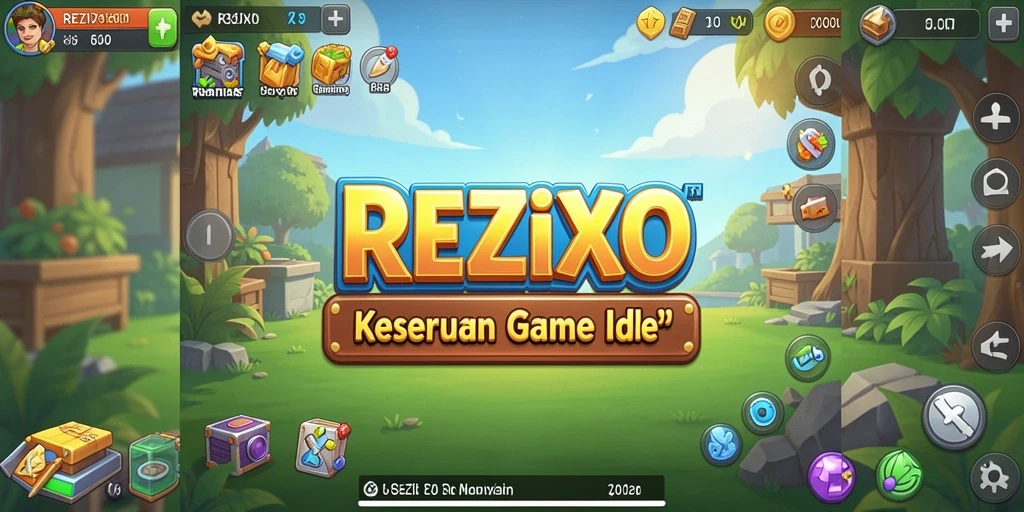 Tangkapan layar gameplay REZIXO yang menampilkan karakter dalam aksi.