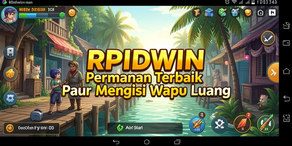 Tampilan gameplay menarik RPIDWIN dengan mekanisme Idle yang mengasyikkan.