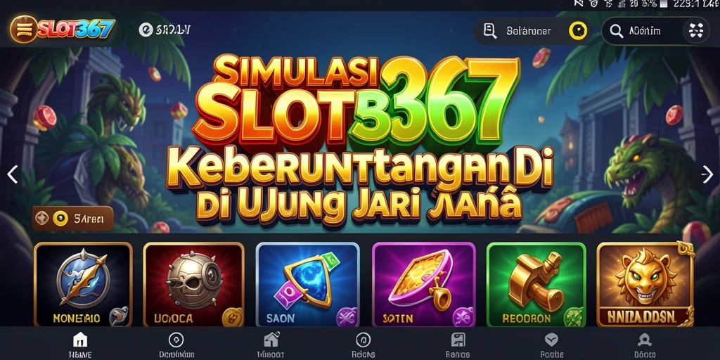 Screenshot SLOT367 menunjukkan gameplay slot yang seru dan interaktif.