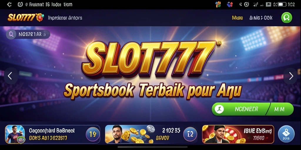 Tampilan gameplay menarik dari aplikasi Sportsbook SLOT777.