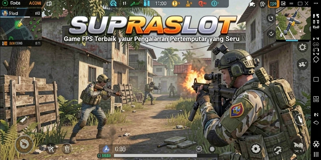 Tangkapan layar menunjukkan aksi seru dalam gameplay FPS.
